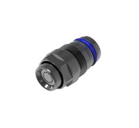 Connecteur hybride à couplage rapide pour batterie en acier inoxydable à double auto-étanchéité avec alimentation par refroidissement liquide