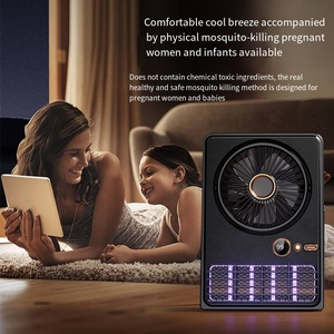Lampe <span class=keywords><strong>anti</strong></span>-moustiques LED rechargeable OEM avec logo, piège à insectes électrique avec petit ventilateur pour intérieur, extérieur et camping - Product Image 6