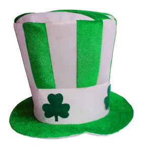 Wholesale High Quality Cosplay Festival St. Patrick's Day Accessories Plush Party Hats With Custom Style