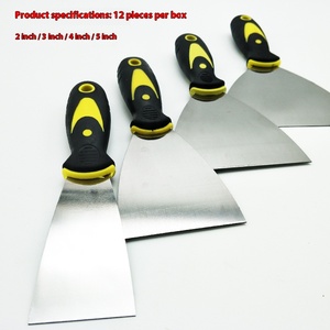 Juego de Raspadores Profesionales Bunkerway | Cuchillas de Acero Inoxidable de 1-4 Pulgadas |   Opciones Flexibles y Rígidas |   Para remover masilla/spackel/pintura - Product Image 5