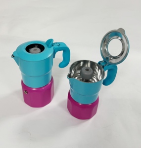 Stovetop 6 ly cổ điển Ý Espresso cà phê <span class=keywords><strong>Maker</strong></span> Moka nồi, phong cách cũ thời trang cà phê <span class=keywords><strong>Maker</strong></span> Mocha nồi với cửa sổ có thể nhìn thấy - Product Image 2