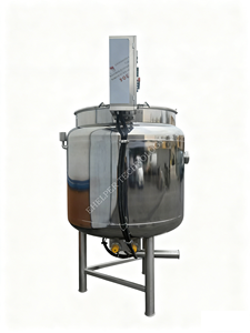 Réservoir de mélange en acier inoxydable personnalisable |   Chauffage enveloppé de tissu avec homogénéisateur haute vitesse et agitateur basse vitesse pour l'alimentation et l'industrie - Product Image 6