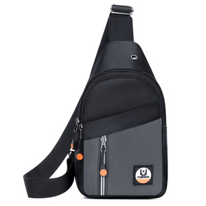Men's Chest Bag Oxford Cloth Gray Black Green Blue Simple Fashionable Outdoor Casual Travel Crossbody Bag - Product Image 5