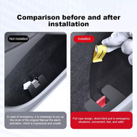 2 Manijas de Emergencia para Puerta Trasera de Coche para Tesla Model Y, Interruptor Manual para Abrir la Puerta