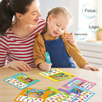 Samtoycn Livre d'apprentissage phonétique électronique espagnol avec stylo OID pour enfants
