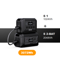 Station d'alimentation portable 2000W 220V pour l'extérieur, stockage d'énergie solaire d'urgence, batterie Lifeo4