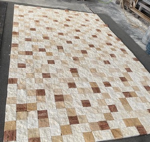 بلاط حجر الترافرتين المختلط الأحمر والبيج والأبيض، حجارة متدحرجة لتبليط الأرضيات الخارجية في الفناء والحديقة والمناظر الطبيعية - Product Image 2