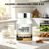 Complément Alimentaire OEM Multi-Vitamines D3 pour les Os et les Articulations, Complexe Calcium Magnésium Zinc en Comprimés pour Adultes, Soutien Immunitaire