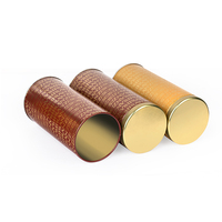Boîtes de conserve rondes en métal avec couvercle pour le thé, le café et la poudre de matcha, petites mini boîtes de thé en métal avec couvercle