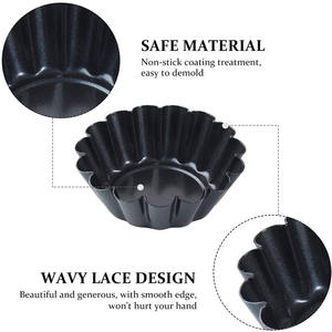 Mini moules à tarte en étain, 12 pièces, meilleure vente - Product Image 4