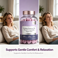 SYC BIO Huile d'Onagre Gommes pour Femmes 60 Unités Soin Hormonal Soutien Antioxydant Complément Alimentaire Végétarien pour Femmes