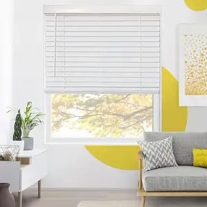 Factory Direct Sales Venetian Blinds Pvc Blinds Faux Wood Blinds Cordless For Window