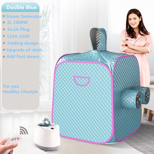 Boîte de Sauna Portable, w, cabine, appareil de détox, perte de poids, avec trou de pieds, générateur de vapeur, pour <span class=keywords><strong>SPA</strong></span> personnalisé - Product Image 2