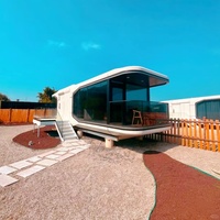Maison conteneur hôtel capsule en acier préfabriqué à assemblage rapide, étanche, pour espaces extérieurs, mini-maisons prêtes à être expédiées