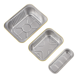 <span class=keywords><strong>Barquette</strong></span> rectangulaire jetable en <span class=keywords><strong>aluminium</strong></span>, compatible <span class=keywords><strong>micro</strong></span>-ondes, avec revêtement alimentaire et couvercle en PP, pour la restauration et les plats à emporter - Product Image 3