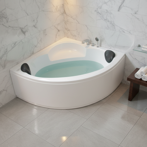 <span class=keywords><strong>Baignoire</strong></span> triangulaire <span class=keywords><strong>contemporaine</strong></span> pour se baigner, baignoires d'angle triangulaires avec oreillers, utilisation à domicile et au bain - Product Image 4