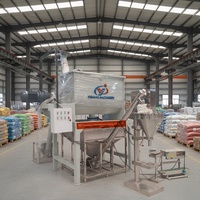 Pasokan Pabrik Mesin Pencampur Pita Bubuk Plester Dinding Kering Premix