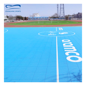 Piso ensamblado suspendido Pp cancha deportiva usada azulejos entrelazados portátiles <span class=keywords><strong>baloncesto</strong></span> Tenis de Mesa suelo empalmado al aire libre - Product Image 1