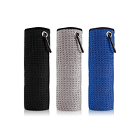 Serviette de golf en coton gaufré Wuxi Ivy avec broderie de logo personnalisée, impression sur les deux côtés, séchage rapide et durable