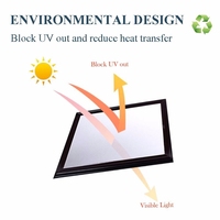 3D mat fenêtre Film intimité vitrail vinyle auto-adhésif Film givré isolation thermique fenêtre autocollant pour porte de maison