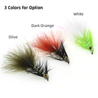 # 6 # 8 # 10 mouches Woolly Bugger 3D à yeux de poisson, effet masque de crâne de poisson, pour eau douce et salée, leurres de pêche à la truite et au bar