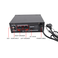 Mini voiture Audio amplificateur de puissance haut-parleur DC 12V 220V BT amplificateur de puissance maison karaoké stéréo professionnel amplificateur Audio récepteur