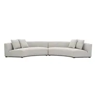 Modern Cushions Lounge Sectional Corner Leather Sofa