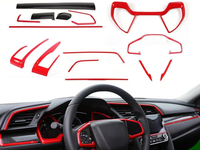 Pour Honda Civic Type-r Auto Accessoire Intérieur Nouvelle Lunette En Fiber De Carbone En Matériau ABS Mat Standard Protégé UV