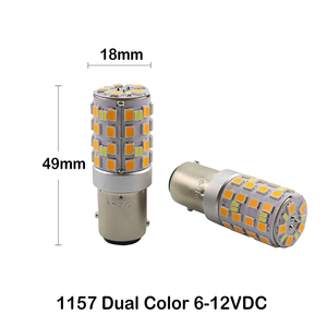 Bombilla LED BAY15D 6V Switchback 1157 <span class=keywords><strong>de</strong></span> Doble Color para Coche Clásico con Conexión a Tierra Positiva, Restauración <span class=keywords><strong>de</strong></span> Porsche 356 y Ford Modelo A - Product Image 2