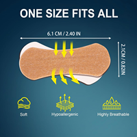 Bandes nasales respirantes non tissées YOJO couleur chair, sans latex, anti-ronflement, dilatateur nasal pour congestion nasale, sport, sommeil, OEM