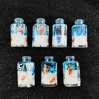Ensemble de dés DND en résine Octopus Bleu Océan, 7 pièces, à noyau liquide, faits à la main, polyédriques, pour jeux de rôle Dungeons & Dragons, jeux de société, coffret cadeau