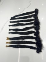 All'ingrosso Afro crespo ricci uncinetto estensioni dei capelli fatti a mano naturale intreccio umano capelli senza soluzione di continuità 0.2cm Micro Dreadlocks