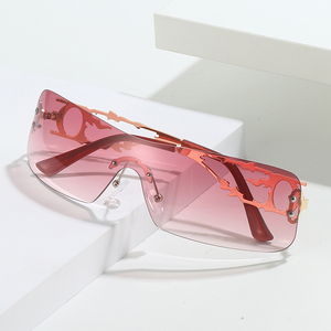 Mode nuances rectangle sans monture argent métal <span class=keywords><strong>pc</strong></span> bella lunettes de vue fête y2k lunettes femmes dames 2024 lunettes de soleil rétro - Product Image 4