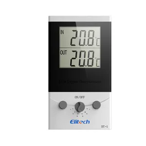 Elitech Temperatuur En Vochtigheid Ontworpen Monitor Solar Power Energy Thermo-Hygrometer Temperatuur Digitale Thermostaat DT-6