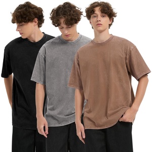 เสื้อยืดแขนสั้นทรงหลวมสไตล์สตรีท น้ำหนัก 230 กรัม ผ้าฝ้ายแท้ คอกลม ทรงหลวม  แบบเรียบ  รับสั่งทำพิเศษ  นำเข้าจากต่างประเทศ  ทันสมัย - Product Image 1