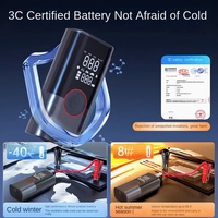 Gonfleur de pneu de voiture portable affichage numérique alimentation de démarrage d'urgence sans fil avec matériau ABS 14.8V