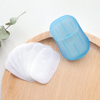 Boîte de savon en feuilles de plastique, conteneur de papier moussant pour lavage des mains, boîtes jetables de voyage