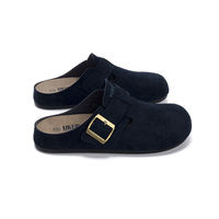 Mules à enfiler faciles pour hommes, à bout fermé, rehaussantes de 1,5 cm, chaussures d'extérieur, usine de Wenzhou, ODM, marque privée, vente en gros