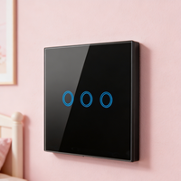 Interrupteur intelligent à intensité variable sans fil neutre WiFi EU 1 Gang 220V Installation facile pour la maison