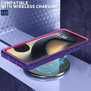 <span class=keywords><strong>เคส</strong></span>โทรศัพท์มือถือแบบสามในหนึ่งเดียว หลากสี ทนต่อแรง<span class=keywords><strong>กระแทก</strong></span> ผลิตจาก TPU และ PC สำหรับ Motorola Edge 2024 พร้อมคลิปหนีบเข็มขัด - Product Image 6