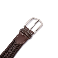 Ceinture tissée à la main pour hommes, avec boucle ajustable, classique, à la mode, nouvelle collection