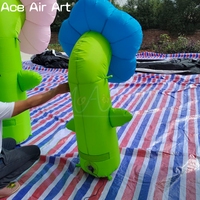 Ballon modèle de plante gonflable à fleurs aux couleurs vives pour les fêtes sur le thème de la nature ou le décor d'événements