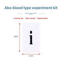 Kit de Prueba de Grupo Sanguíneo ABO Magnético para Educación en Biología |   Equipo de Laboratorio Científico Escolar y Recursos Didácticos