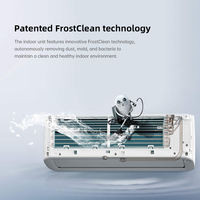 36000 Btu 3ton Climatiseur Split Type Ac Unit Dc Inverter Climatisation avec autonettoyage Etc. Multifonction pour le ménage