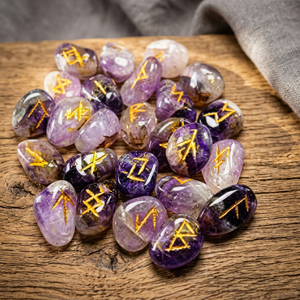Figuras Talladas de Amatista, Conjuntos de Runas, Cristales al por Mayor, Piedras Curativas de Reiki, Minerales, Gemas de Cristal, Productos Espirituales - Product Image 4