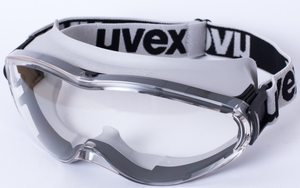 透明な PC メガネ & グレーの安全ゴーグル 曇り止め & 傷防止フェイスシールド 2000 年以降、紫外線から目を保護 - Product Image 3