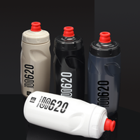 Bouteille d'eau de cyclisme RIDERACE 620ML sans BPA pour course à pied, escalade et sports de plein air – Gourde rouge portable à pression