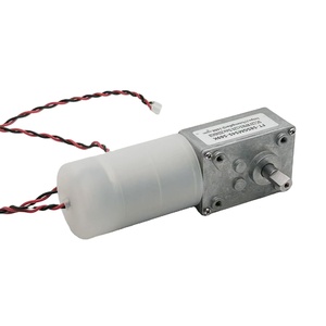 Motor de CC con Engranaje de Gusano FT-58SGM545-1168K de 12V, <span class=keywords><strong>2</strong></span>.9 RPM, <span class=keywords><strong>3</strong></span> Nm, Potente, con Cubierta de Silicona Impermeable y Cables para Inodoro de Mascotas - Product Image 1