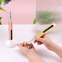 89% salons de manucure préfèrent cette jolie dernière conception dégradé de couleur Portable sans fil et sans noyau 65 Watts Nail Drill Pen Machine