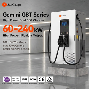 Estación de carga de CC StarCharge Gemini GBT de 180 kW con 2 salidas GB/T DC de -25 a 50 °C, compatible con OCPP1.6J, de pie, para instalación en suelo. - Product Image 1